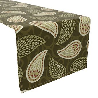 Table Runner, 100% Cotton, 16x90", Floral 151