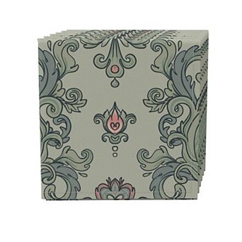 Napkin Set of 4, 100% Cotton, 20x20", Floral 11