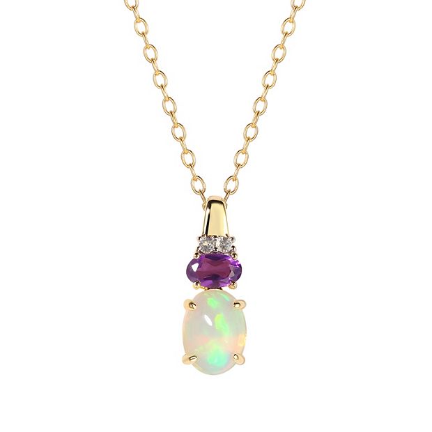 Kohls hot sale amethyst necklace