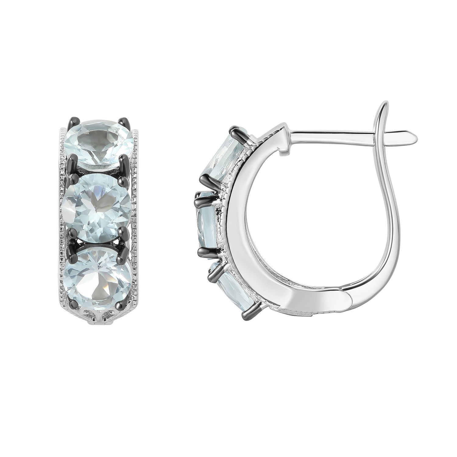 Kohls aquamarine sale earrings