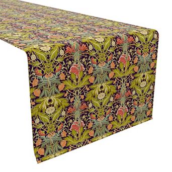 Table Runner, 100% Cotton, 16x90", Floral 47