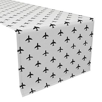 Table Runner, 100% Cotton, 16x90", Aircraft Design