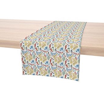 Table Runner, 100% Cotton, 16x108", Floral 54