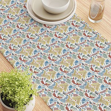 Table Runner, 100% Cotton, 16x108", Floral 54