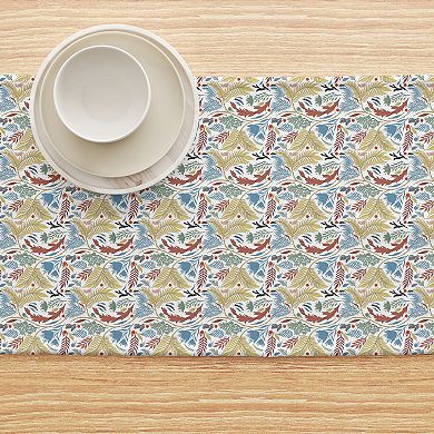 Table Runner, 100% Cotton, 16x108", Floral 54