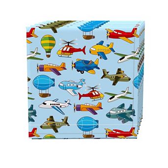 Napkin Set, 100% Polyester, Set of 4, 18x18", Aircrafts