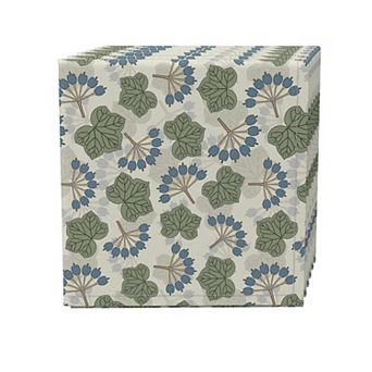 Napkin Set of 4, 100% Cotton, 20x20", Floral 128