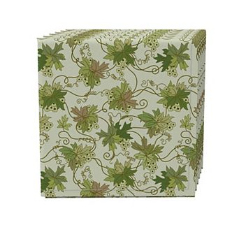 Napkin Set of 4, 100% Cotton, 20x20", Floral 112