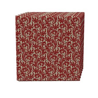 Napkin Set of 4, 100% Cotton, 20x20", Floral 158
