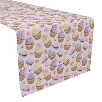 Table Runner, 100% Polyester, 12x72", Violet Sweets