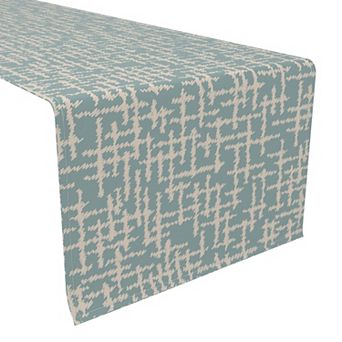 Table Runner, 100% Cotton, 16x108", Abstract Sketch