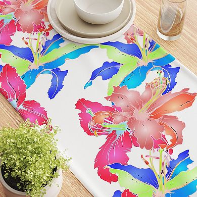 Table Runner, 100% Cotton, 16x90", Floral 88