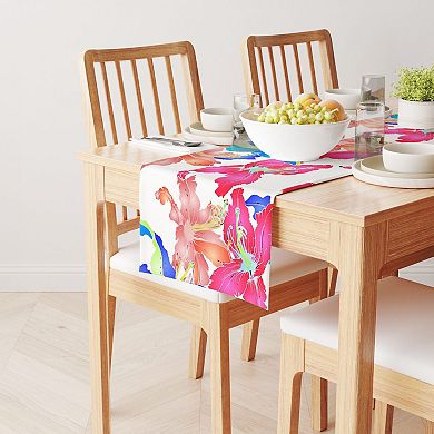 Table Runner, 100% Cotton, 16x90", Floral 88