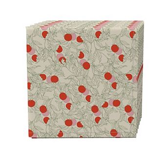 Napkin Set of 4, 100% Cotton, 20x20", Floral 41