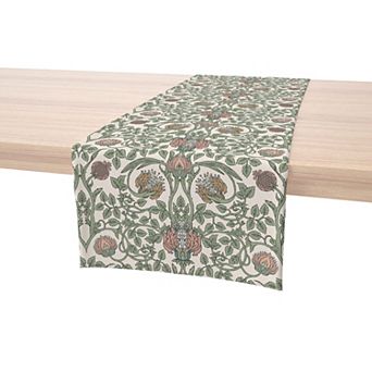 Table Runner, 100% Cotton, 16x90", Floral 63