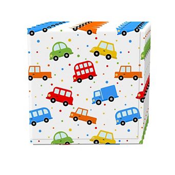 Napkin Set, 100% Polyester, Set of 4, 18x18", Automobile Repeat