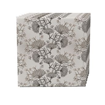 Napkin Set of 4, 100% Cotton, 20x20", Floral 103