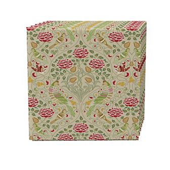 Napkin Set of 4, 100% Cotton, 20x20", Floral 81
