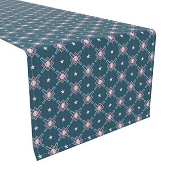 Table Runner, 100% Polyester, 12x72", Allstar Baseball