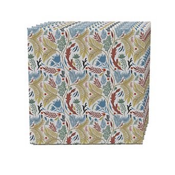 Napkin Set of 4, 100% Cotton, 20x20", Floral 54