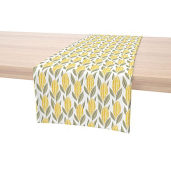Table Runner, 100% Cotton, 16x72", Harvest Corn