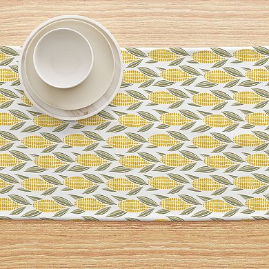 Table Runner, 100% Cotton, 16x72", Harvest Corn