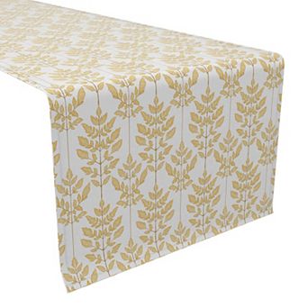 Table Runner, 100% Cotton, 16x90", Floral 101