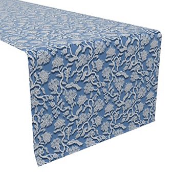 Table Runner, 100% Cotton, 16x90", Floral 179