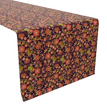 Table Runner, 100% Cotton, 16x72", Floral 46