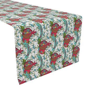 Table Runner, 100% Polyester, 12x72", Happy Rosh Hashanah