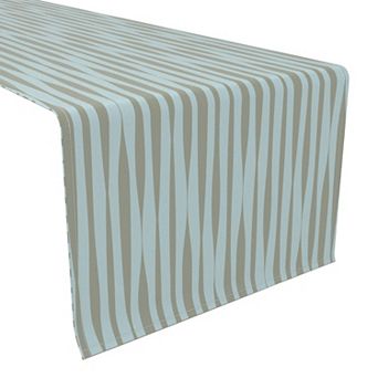Table Runner, 100% Polyester, 12x72", Ripply Stripes