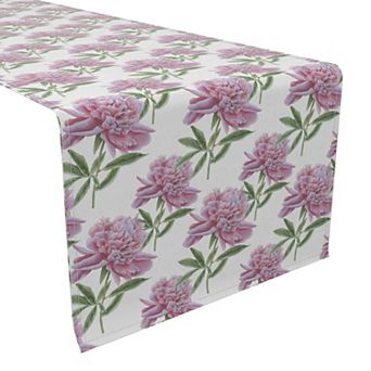 Table Runner, 100% Cotton, 16x90", Floral 194