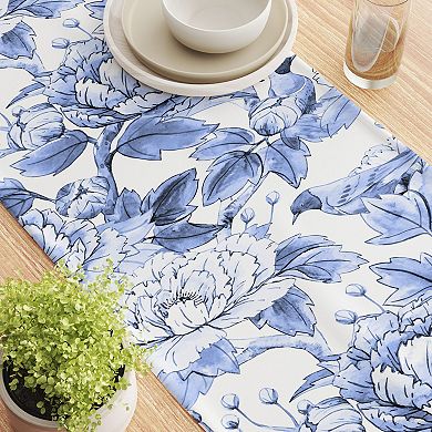 Table Runner, 100% Cotton, 16x72", Floral 225