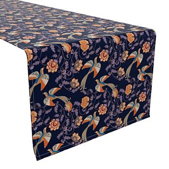 Table Runner, 100% Cotton, 16x108", Floral 48