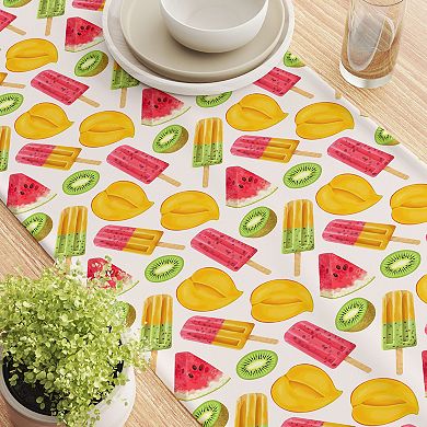 Table Runner, 100% Cotton, 16x72", Summer Fruit Pops