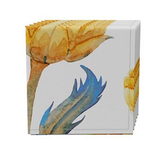 Napkin Set of 4, 100% Cotton, 20x20", Floral 139