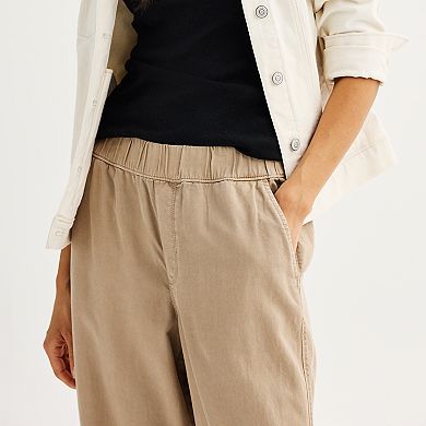 Women's Sonoma Goods For Life® Elastic Waist Wide Leg Pants