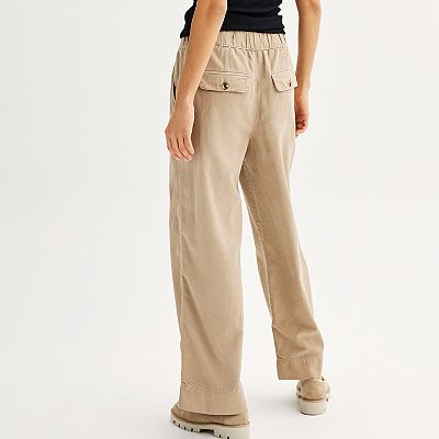 Women's Sonoma Goods For Life® Elastic Waist Wide Leg Pants