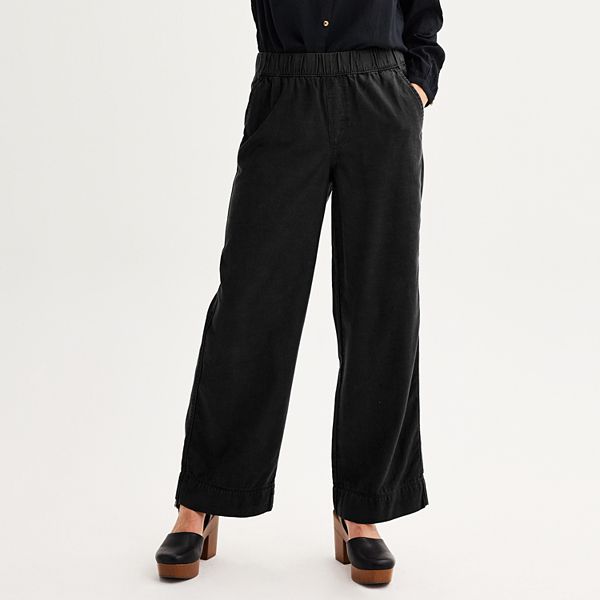 Women's Sonoma Goods For Life® Elastic Waist Wide Leg Pants