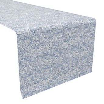 Table Runner, 100% Cotton, 16x108", Floral 143