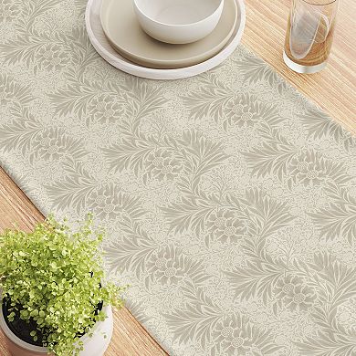 Table Runner, 100% Cotton, 16x108", Floral 70