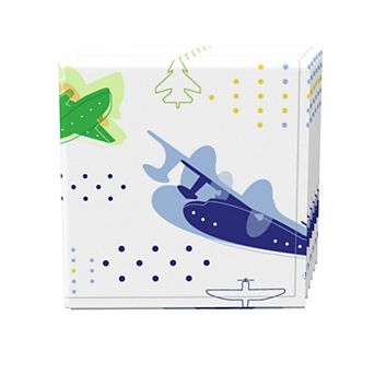 Napkin Set, 100% Polyester, Set of 4, 18x18", Airplane Design
