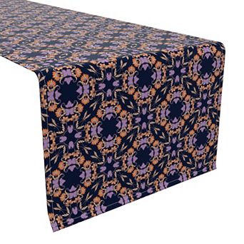 Table Runner, 100% Cotton, 16x72", Floral 15