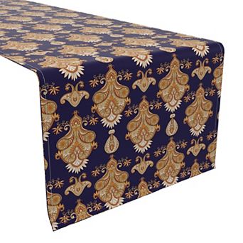 Table Runner, 100% Cotton, 16x108", Floral 160