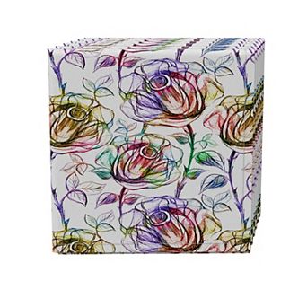 Napkin Set of 4, 100% Cotton, 20x20", Floral 195