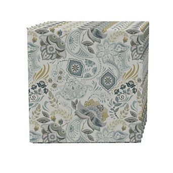 Napkin Set of 4, 100% Cotton, 20x20", Floral 166