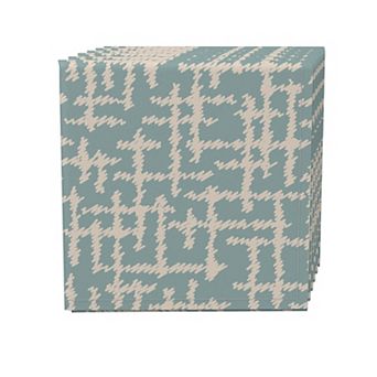 Napkin Set, 100% Polyester, Set of 4, 18x18", Abstract Sketch