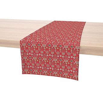 Table Runner, 100% Cotton, 16x72", Floral 56