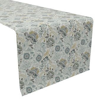 Table Runner, 100% Cotton, 16x72", Floral 166