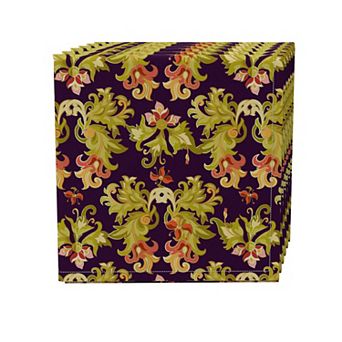Napkin Set of 4, 100% Cotton, 20x20", Floral 16